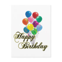 Happy Birthday - D4 Postcard