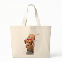 Happy Birthday Dachshund Tote bag by ritmoboxer Happy Birthday Dachshund Tote bag