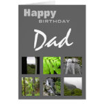 Happy Birthday Dad Photo Template Card cards