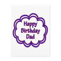 Happy Birthday Dad postcards