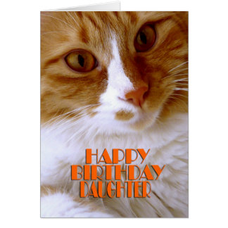 A Happy Birthday Daughter Cats Cards, A Happy Birthday Daughter Cats 