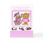 Happy Birthday Daughter, with cats cards