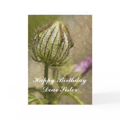 Happy Birthday Dear Sister Greeting Cards by gts1959