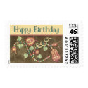 Happy Birthday Deco Card postage by vintagegiftmall Happy Birthday Deco Card postage