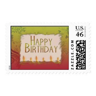 HAPPY Birthday Design postage stamp