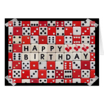 Happy Birthday Dice Card cards