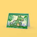 Happy Birthday Dinosaur Card