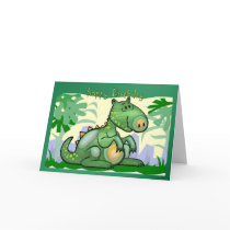 Happy Birthday Dinosaur Card by moonlake Happy Birthday Dinosaur Card