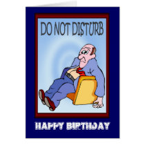Happy Birthday, Do not disturb Cards