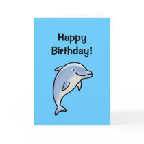 Happy birthday! (dolphin) greeting cards