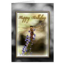 Happy Birthday Dragonfly Card