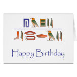 Happy Birthday Egyptian Hieroglyphics Card