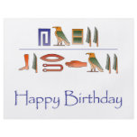 Happy Birthday Egyptian Hieroglyphics Flyers