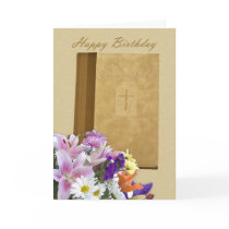 Happy Birthday Elizabeth, Prayer Book and flowers cards by moonlake Happy Birthday Elizabeth, Prayer Book and flowers cards