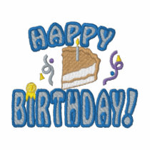 Happy Birthday embroidered shirts by ZazzleEmbroidery Happy Birthday embroidered shirts
