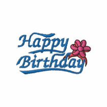 Happy Birthday embroidered shirts by ZazzleEmbroidery Happy Birthday embroidered shirts