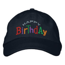 Happy Birthday Embroidery Hat Baseball Cap