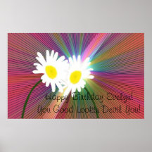 Happy Birthday Evelyn Poster