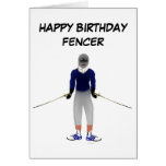 Happy Birthday Fencing Greeting Card