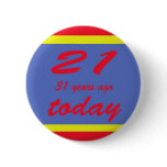 Happy birthday fifty two 52nd pinback button