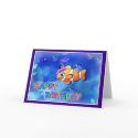 Happy Birthday Fish style 013 cards by murals2go Happy Birthday Fish style 013 cards