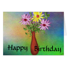 Happy Birthday - flowerpot Card