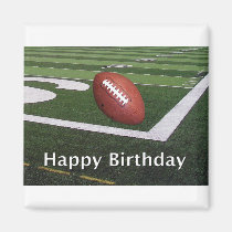 Happy Birthday Football Fanatic magnets
