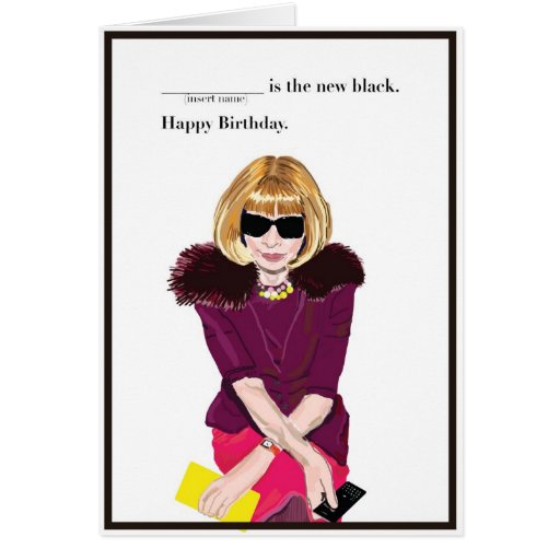 Fashion Themed Birthday Card