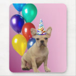 Happy Birthday French Bulldog mousepad