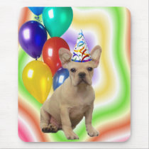 Happy Birthday French Bulldog Mousepad