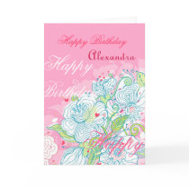 Happy Birthday Fresh Flowers cards