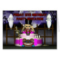 Happy Birthday Friday 13th Invitation, party cards by moonlake Happy Birthday Friday 13th Invitation, party cards
