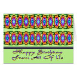 happy birthday from all of us greeting card
