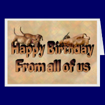Happy Birthday from all the Dachshunds cards