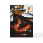 Happy Birthday from Aloof Cat 2 Greeting Card