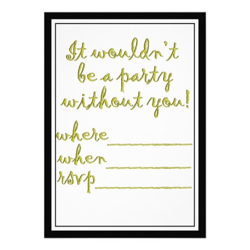 Happy Birthday  From Ben Franklin Custom Invite