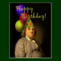 Happy Birthday  From Ben Franklin postcards
