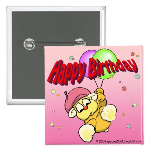 Happy Birthday from giggleCubby Buttons
