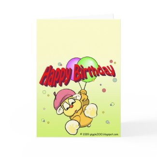 Happy Birthday from giggleCubby card