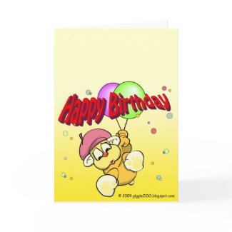Happy Birthday from giggleCubby card