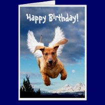 Happy Birthday from Michael the Bark Angel, cards