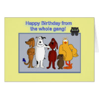 Happy Birthday from the gang Card