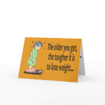Happy Birthday Funny Humor Lose Weight Card by icansketchu Happy Birthday Funny Humor Lose Weight Card