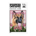 Happy Birthday - German Shepherd - Long Haired Stamps