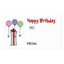 Happy Birthday, Gift tag business cards by marcya7 Happy Birthday, Gift tag business cards