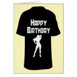 Happy Birthday Girl On A T Shirt Greeting Cards