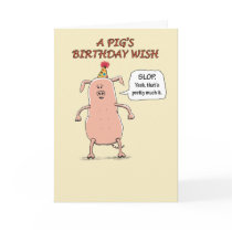 Happy Birthday - Go Hog Wild Card