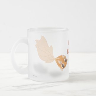 Happy Birthday Gofiny cartoon frosted glass mug mug