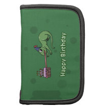 Happy Birthday Green Gecko Reptile Lizard Organizer