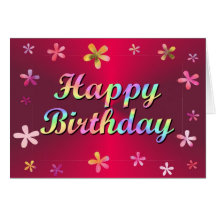 Happy Birthday Greeting Card